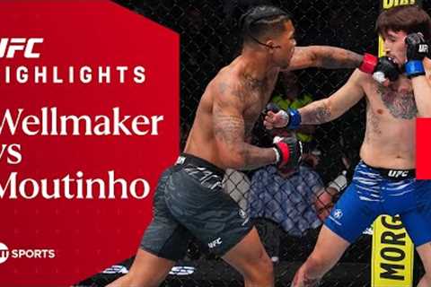 ONE PUNCH KNOCKOUT! 🤯  Malcolm Wellmaker vs Kris Moutinho  UFC Fight Night Highlights
