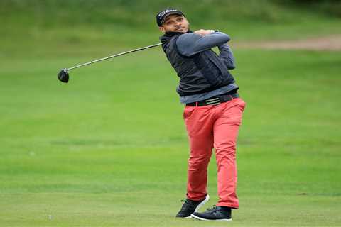 Ex-Premier League star, 43, known for infamous Sky Sports moment plays The Open qualifying with..