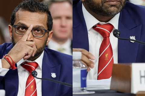 FBI Director Kash Patel Wears Liverpool FC Tie to Senate