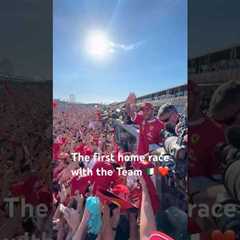 The first home race with the Team ❤️ 🇮🇹 #ScuderiaFerrari #F1 #LewisHamilton