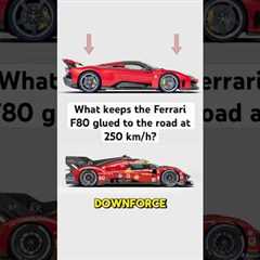 What keeps the #FerrariF80 glued to the road at 250 km/h? #FerrariHypercar #WEC #Ferrari