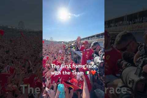 The first home race with the Team ❤️ 🇮🇹 #ScuderiaFerrari #F1 #LewisHamilton