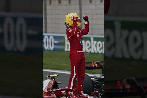 Soaking in the first Sprint Race win 👊 #F1Shorts #ScuderiaFerrari