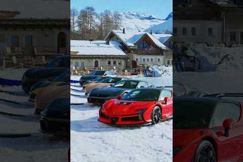 Celebrating the Ferrari Lifestyle in the Casa Ferrari winter wonderland .#Ferrari