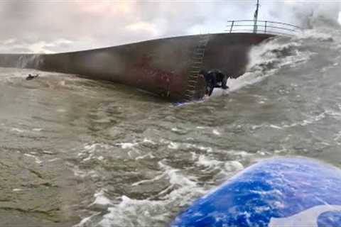 SURFING A HARBOR WALL | Dutch Coast’s Rarest Waves