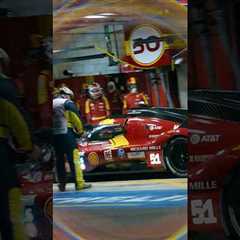 Le Mans hits different after dark 🌌#FerrariHypercar #Ferrari499P #WEC #LeMans24