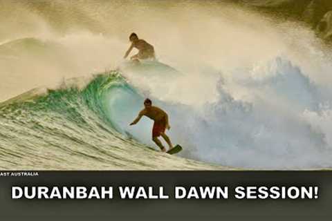 TODAY! Surfing The Crowded, Hazy Duranbah Wall Dawn Session! Saturday 31st January 2026