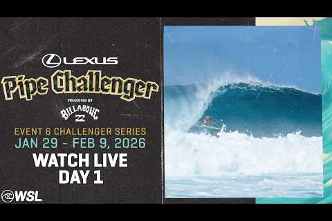 🔴 LIVE - Lexus Pipe Challenger presented by Billabong - Day 1